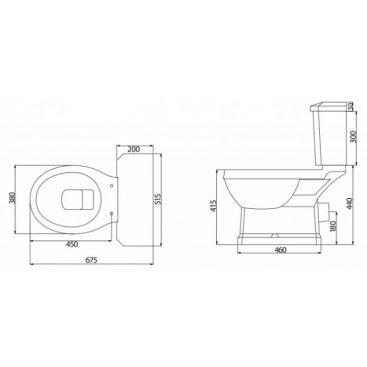 Унитаз-компакт BelBagno Trevi