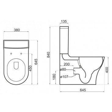 Унитаз-компакт BelBagno Deluca