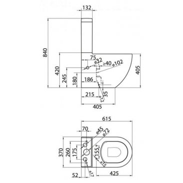 Унитаз-компакт BelBagno Sfera-R BB006CPR