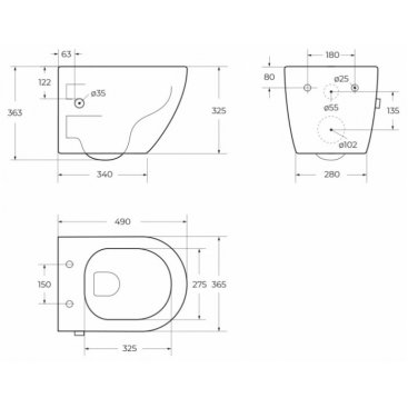 Унитаз подвесной BelBagno Uno BB3105CHR-BS/SC с крышкой микролифт