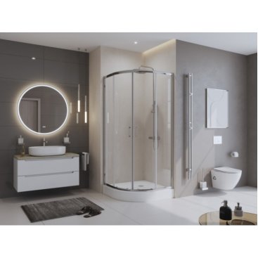 Душевой уголок BelBagno UNO-195-R-2-80-C-Cr