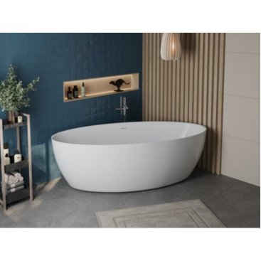 Ванна BelBagno BB707 186x88 см отдельностоящая с монолитным экраном 