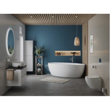 Ванна BelBagno BB707 186x88 см отдельностоящая с монолитным экраном 