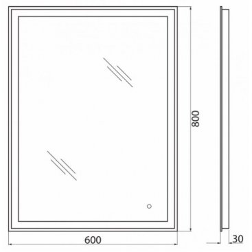 Зеркало BelBagno SPC-GRT-600-800-LED-TCH