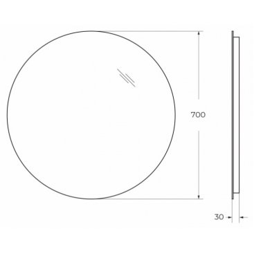 Зеркало BelBagno SPC-INT-700-LED