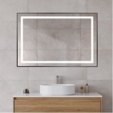 Зеркало BelBagno SPC-KRAFT-1200-800-SENS-NERO