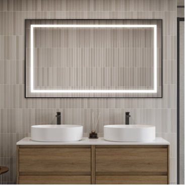 Зеркало BelBagno SPC-KRAFT-1400-800-SENS-NERO