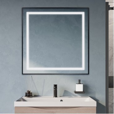 Зеркало BelBagno SPC-KRAFT-800-800-SENS-NERO