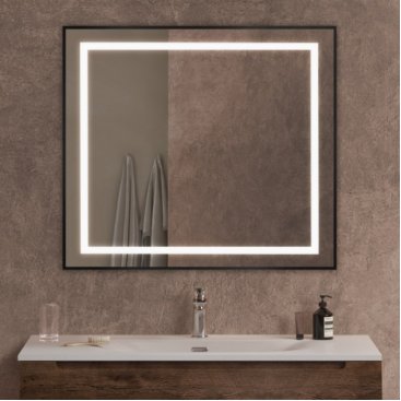 Зеркало BelBagno SPC-KRAFT-900-800-SENS-NERO