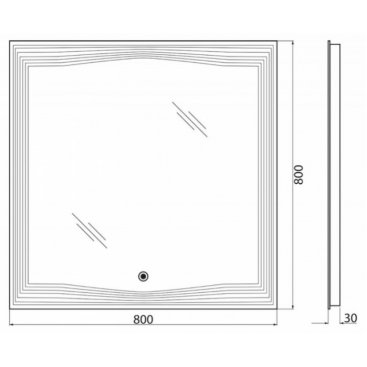 Зеркало BelBagno SPC-LNS-800-800-LED-TCH