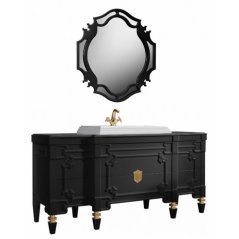Мебель для ванной Белюкс Кастилия 170 черная/золот...