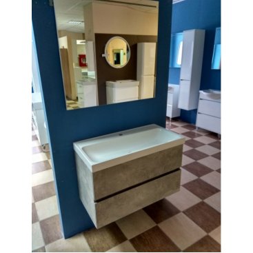 Мебель для ванной Белюкс Париж НП80-02 бетон чикаго