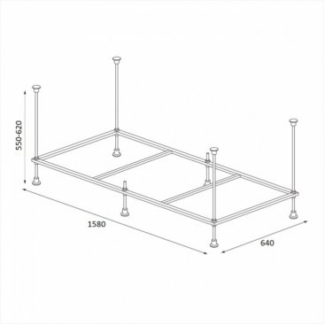 Каркас для ванны Berges 051022