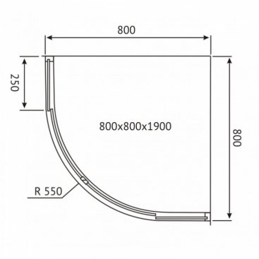 Душевой уголок Berges Solo R 80x80