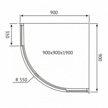 Душевой уголок Berges Solo R 90x90