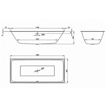 Ванна Bette Loft 3172-000 Plus 180x80