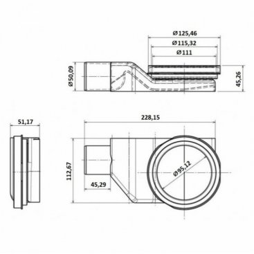 Душевой лоток Bettoserb Confluo Frameless Line 300 13701228 хром матовый