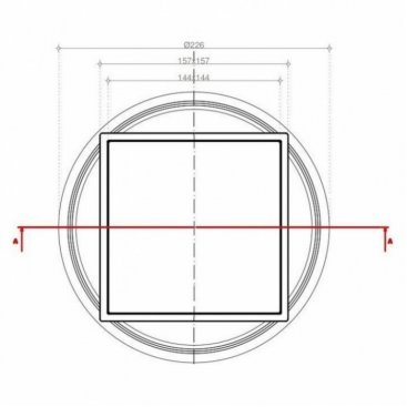 Душевой трап Bettoserb Confluo Standard 15х15 Plate 1 2in1 13702556 хром