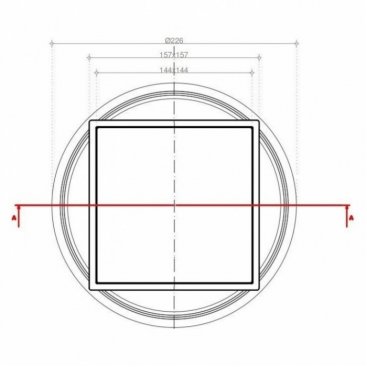 Душевой трап Bettoserb Confluo Standard 15х15 Plate 2 2in1 13702557 хром