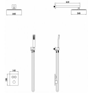 Душевая система beWash BV5ITSS227