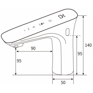 Смеситель для раковины beWash Photocell BWAM0BS8041