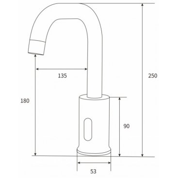 Смеситель для раковины beWash Photocell BWAM1BS869