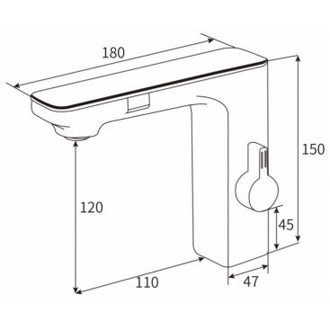 Смеситель для раковины beWash Photocell BWAM3BS8042