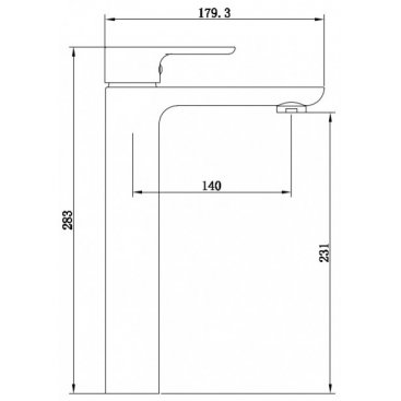 Смеситель для раковины beWash Tiere BVMM1BH357