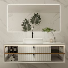 Мебель для ванной Black&White Gravity AV707.1500 W...