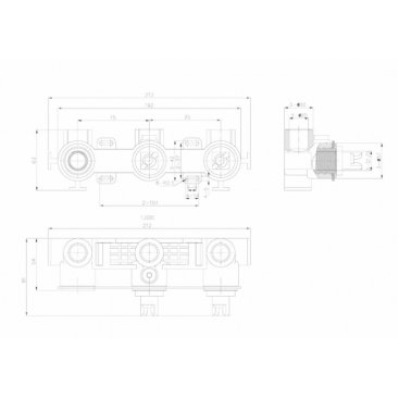 Душевая система Black&White Gravity GH-9025-MB