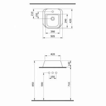 Раковина Bocchi Firenze 1074-025-0126