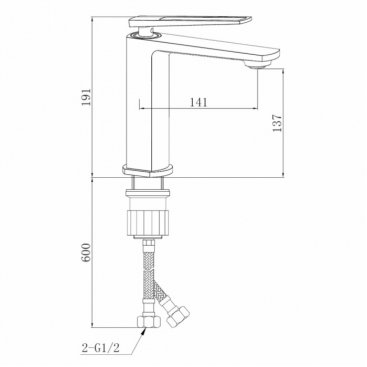 Смеситель для раковины Boch Mann Chika BM8589