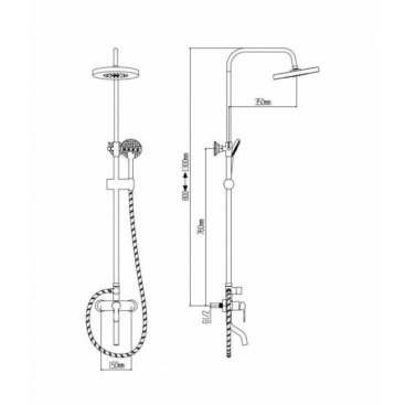 Душевая стойка Boch Mann Eco 7225