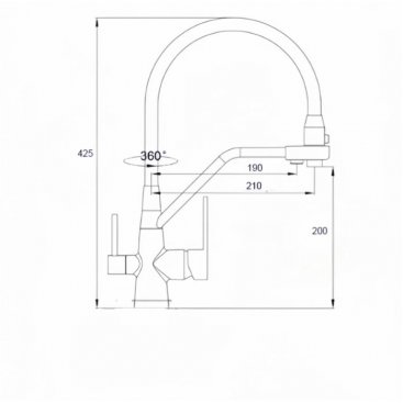 Смеситель для кухни Boch Mann Else BN BM10426