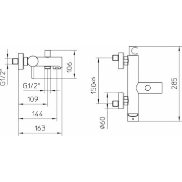 Смеситель для ванны Bossini Oki Z005101.030