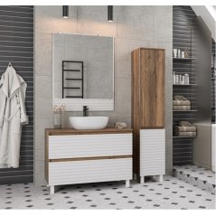 Мебель для ванной Brevita Dakota 100 белая напольн...