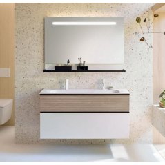 Мебель для ванной Burgbad Fiumo 120 см дерево/бела...