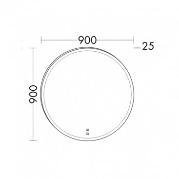 Зеркало Burgbad Lin20 90