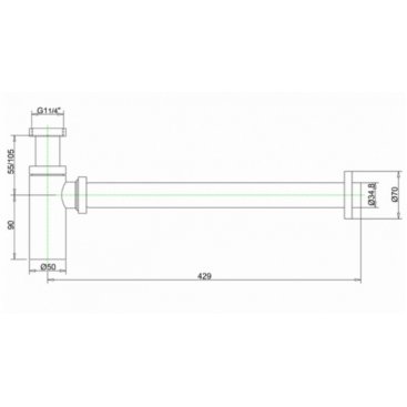 Сифон для раковины Burlington W13