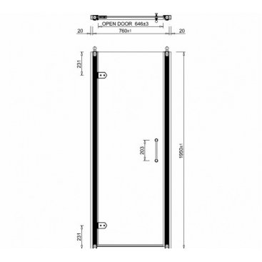 Душевая дверь Burlington Hinged Door C20