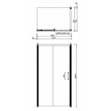 Душевой уголок Burlington Slider C6S+C12