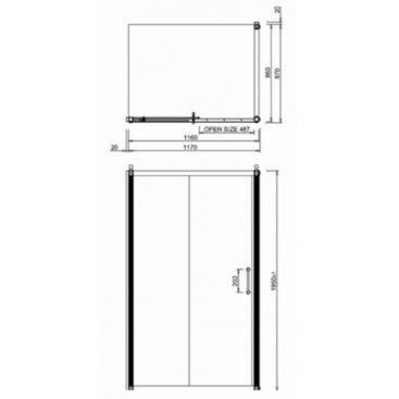 Душевой уголок Burlington Slider C7S+C14