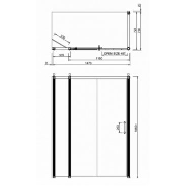 Душевой уголок Burlington Slider C16+C7S+C12