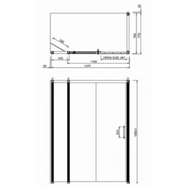 Душевой уголок Burlington Slider C16+C7S+C13