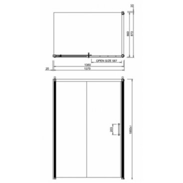 Душевой уголок Burlington Slider C8S+C14