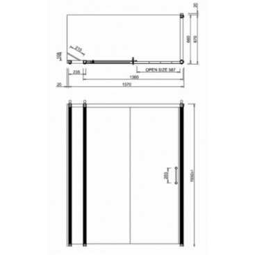 Душевой уголок Burlington Slider C15+C8S+C11