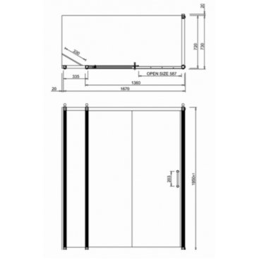 Душевой уголок Burlington Slider C16+C8S+C12