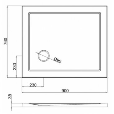 Душевой поддон Burlington Zamori Z1163