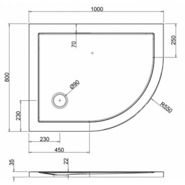 Душевой поддон Burlington Zamori Z1200