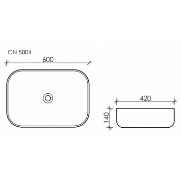 Раковина Ceramica Nova Element CN5004